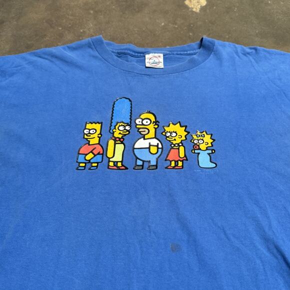 Vintage 2002 Matt Groening THE SIMPSONS Puff Print T-SHIRT XL - Picture 7 of 7